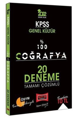 2022 KPSS Genel Kültür 100 Coğrafya Tamamı Çözümlü 20 Deneme Pdf indir