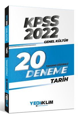 2022 KPSS Genel Kültür Tarih Tamamı Çözümlü 20 Deneme Sınavı