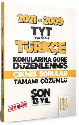 2009-2021 TYT Türkçe Son 13 Yıl Tıpkı Basım Konularına Göre Düzenlenmiş Tamamı Çözümlü Çıkmış Sorula Pdf indir
